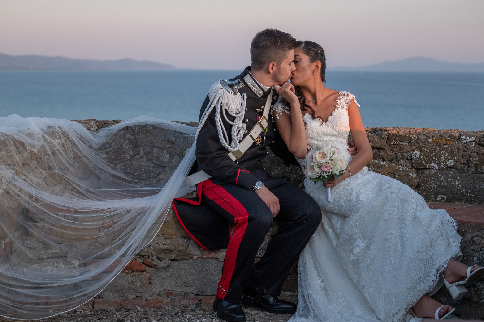Matrimonio di Matteo e Rosy al Castello di Barabino e Cala Felice