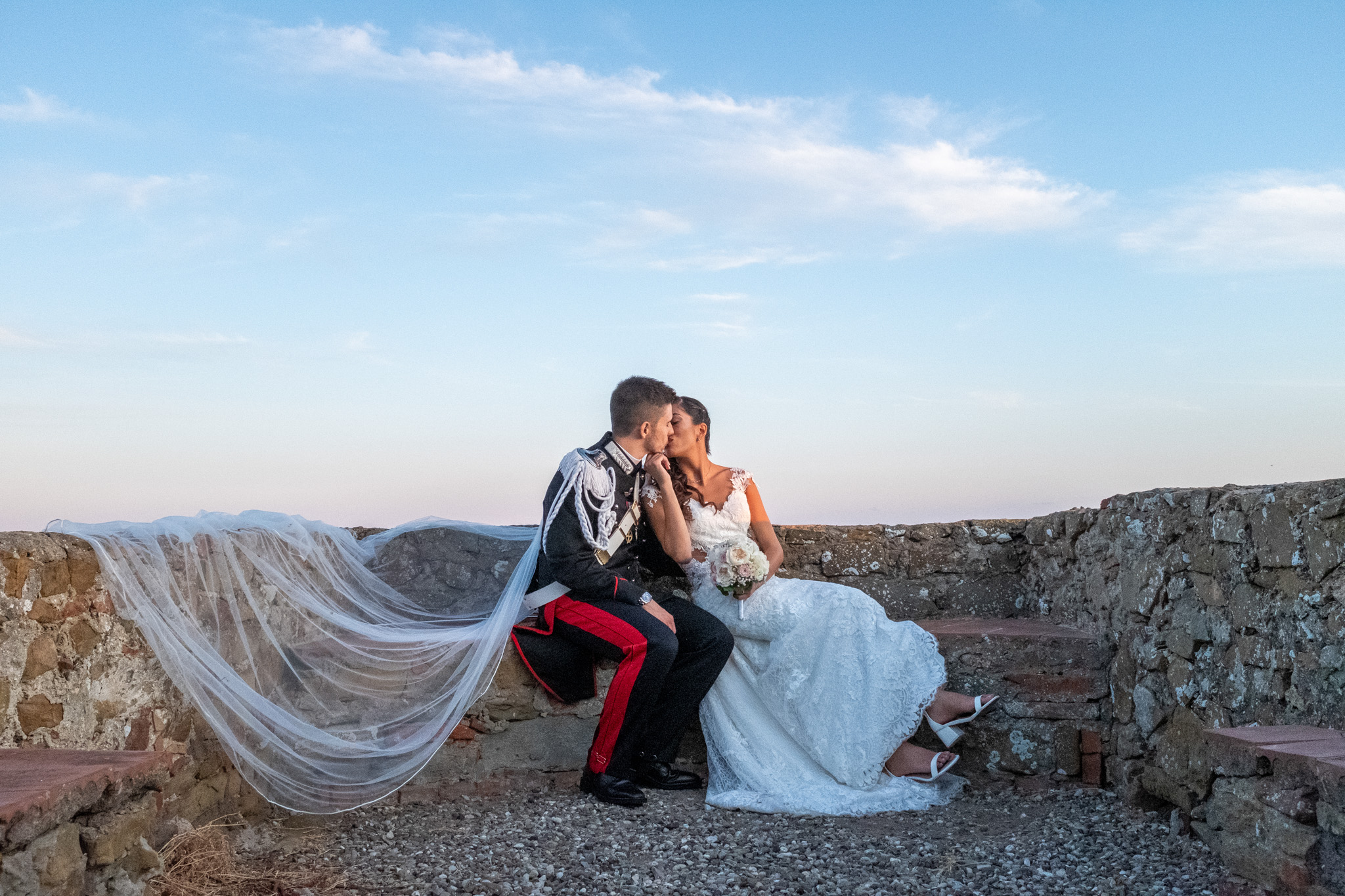 Matrimonio di Matteo e Rosy al Castello di Barabino e Cala Felice